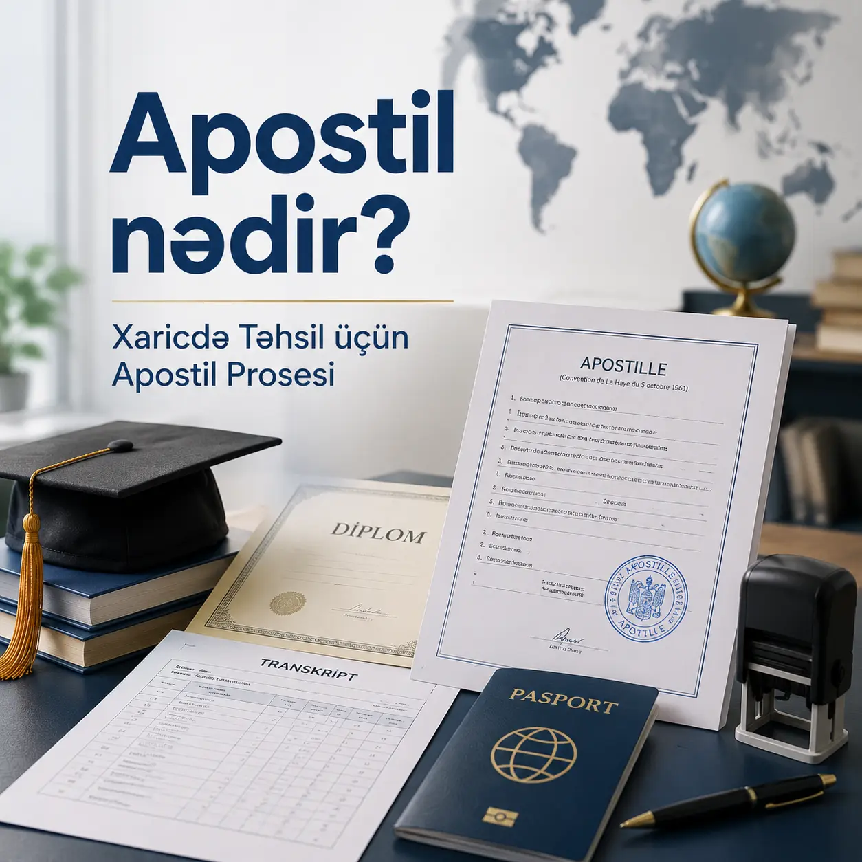 Apostil nədir? Xaricdə Təhsil üçün Apostil Prosesi